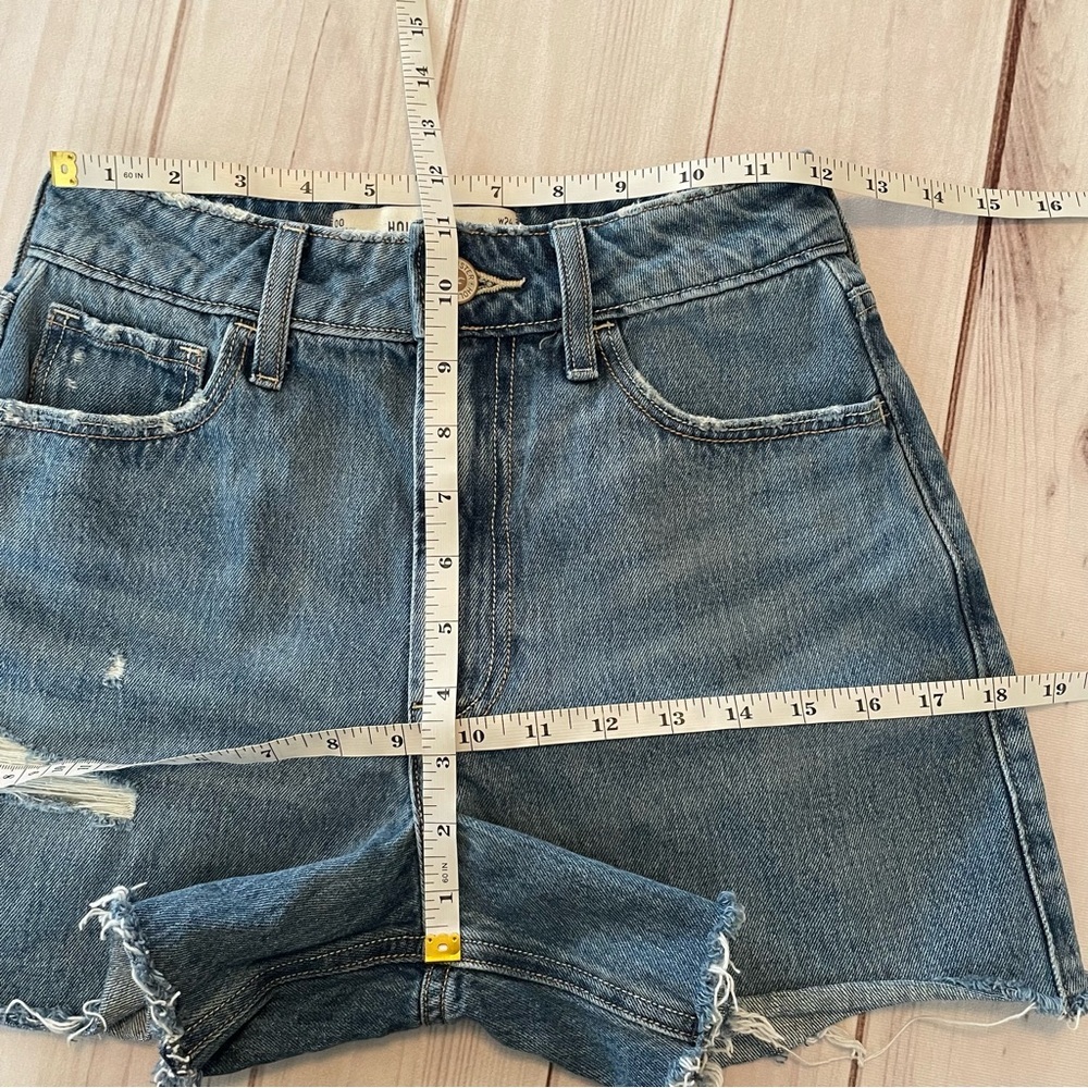 Hollister 90s Ultra High Rise Shorts Women’s 00 | W24 A-Line Jean Shorts Grunge - Picture 11 of 13